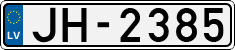 License plate of Latvia, Regular car plates