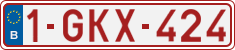 License plate of Belgium, Regular plates (2010)