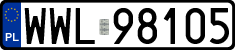 License plates of Poland, Regular car plates