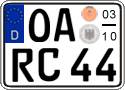 German license plate, Seasonal plates