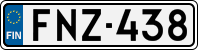 License plate of Finland, Cars