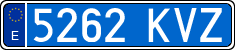 License plates of Spain, Ordinary (2000)