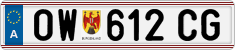 License plate of Austria, Regular plates