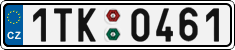 License plate of the Czech Republic, Cars (2001)