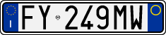 License plate of Italy, Cars (1994 year series)