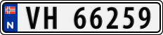 License plate of Norway, Cars