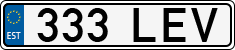 License plate of Estonia, Regular car plates