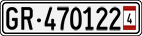 License plate of Switzerland, Provisional
