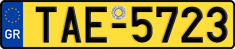 License plate of Greece, Taxi