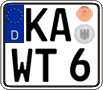 German license plate, Regular plates