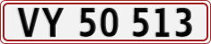 License plate of Denmark, Regular plates