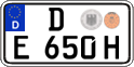 German license plate, Plates for oldtimers (type 