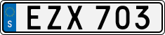 License plate of Sweden, Regular plates