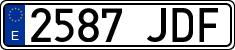 License plates of Spain, Ordinary (2000)