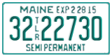Maine, Semi Trailer (12-3456X)