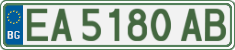 License plate of Bulgaria, Cars