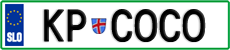 License plate of Slovenia, Vanity Plates