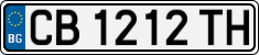 License plate of Bulgaria, Cars