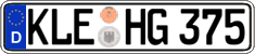 German license plate, Regular plates