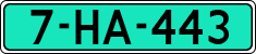 License plate of the Netherlands, Dealer (Regular)