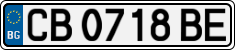 License plate of Bulgaria, Cars