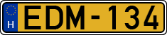 license plates of Hungary, Commercial vehicles (1990)