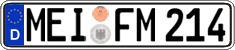 German license plate, Regular plates