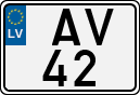 License plate of Latvia, Regular car plates