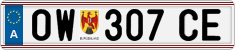 License plate of Austria, Regular plates