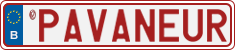 License plate of Belgium, Vanity Plates (2014)