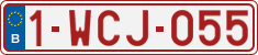 License plate of Belgium, Regular plates (2010)