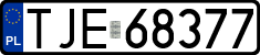 License plates of Poland, Regular car plates