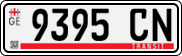 License plate of Georgia, Export transit plates