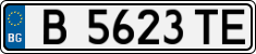 License plate of Bulgaria, Cars