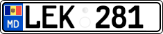 License plate of Moldova, Cars (2015)