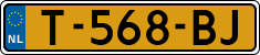 License plate of the Netherlands, Cars