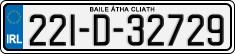 License plate of Ireland, Regular plates