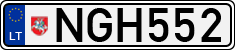 License plate of Lithuania, Cars