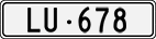 License plate of Switzerland, Cars