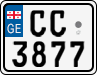 License plate of Georgia, Motorcycles (2014)