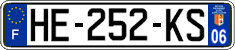 French license plate, SIV (ordinary)
