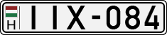 license plates of Hungary, Cars (1990)
