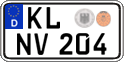 German license plate, Regular plates