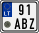 License plate of Lithuania, Mopeds