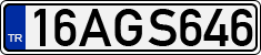 License plate of Turkey, Regular plates