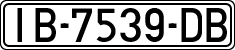 License plates of Spain, 1971 year series