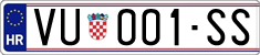 License plate of Croatia, Regular plates