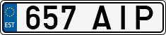License plate of Estonia, Regular car plates