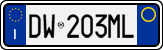 License plate of Italy, Cars (1994 year series)