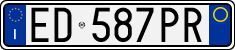 License plate of Italy, Cars (1994 year series)